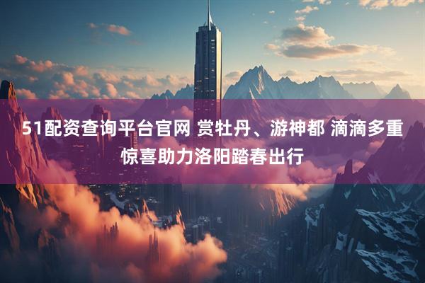 51配资查询平台官网 赏牡丹、游神都 滴滴多重惊喜助力洛阳踏春出行